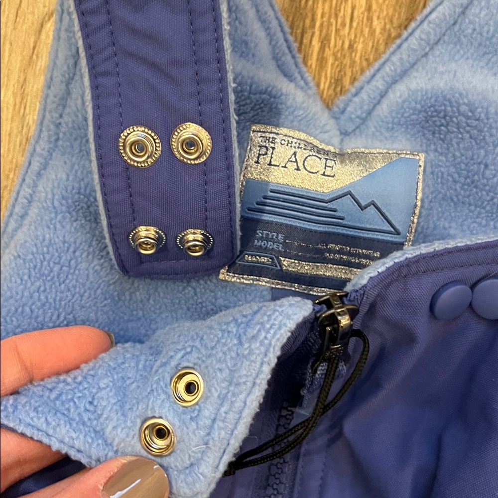 The Children's Place Periwinkle Blue Snow Bib Overalls / Snow Pants 24M - Picture 3 of 9